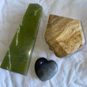 mixed crystal bundle - crazy lace / agate with quartz / serpentine